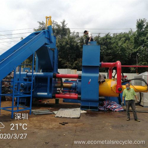 Steel Copper Chips Horizontal Briquette Press Machine